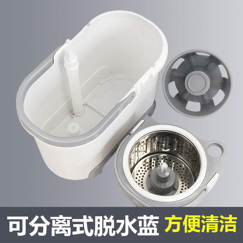 洁仕宝旋转拖把手压双驱动地拖懒人平板自动甩水旋转拖布