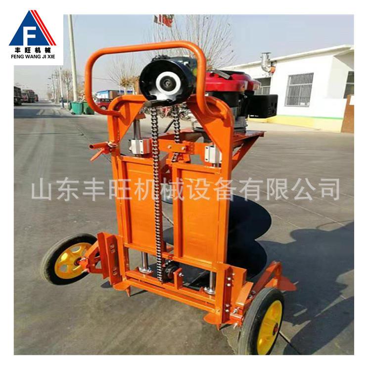 支架式地钻挖坑机农用果园施肥钻洞机快速栽树打桩机