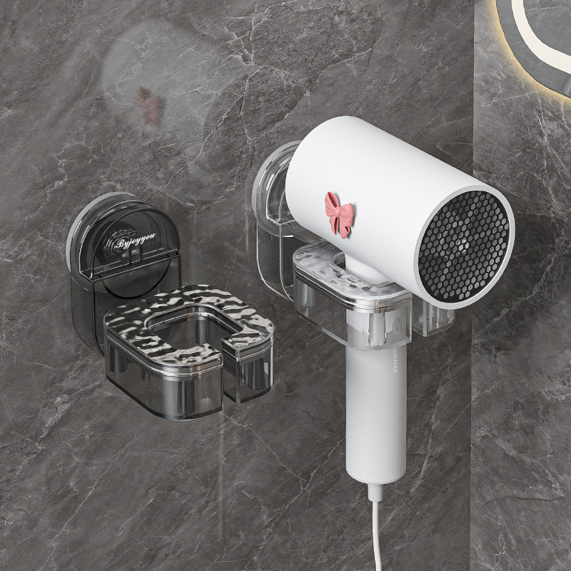 吸盘吹风机支架置物架免打孔电吹风挂架风筒放置架神器懒人卫生间