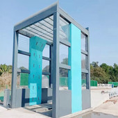 龙门洗车机建筑工地洗轮机全自动煤场搅拌站智能感应冲洗平台