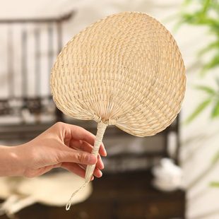 天然家用扇棕叶质老式 便携蒲中式 凉材透气夏天扇子纳复古实手工结