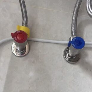 三角水阀水冷止30开关热4分纯铜马桶全铜阀门不锈钢4热水器家用