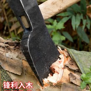 钢锻打斧多功能树纯手工全家用砍柴砍木木工开子山伐斧头斧劈柴斧