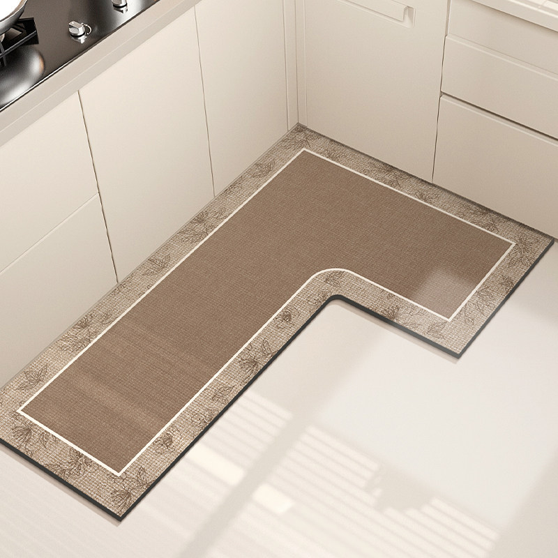 厨房专用地垫硅藻泥L形整块吸水垫吸油防滑可擦免洗地毯防油耐脏,居家布艺,厨房地垫,淘宝优惠券,粉丝福利购,淘宝优惠卷