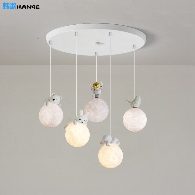 月球灯吊灯床头小吊灯创意儿童房卧室吧台玄关太空人动物造型灯具,家装灯饰光源,床头/玄关/吧台/过道吊灯,淘宝优惠券,粉丝福利购,淘宝优惠卷