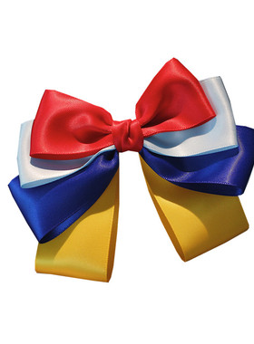 女孩百搭仙美红色大蝴蝶结发夹白雪在逃公主儿童后脑勺飘带发卡子