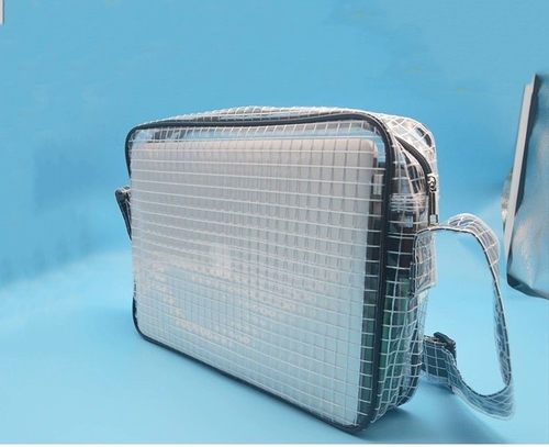 包邮洁净车间透明无尘包实验室防静电网格工具包斜挎包双肩式背包