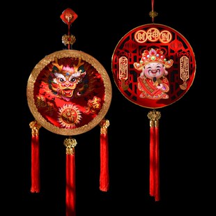 摇头财神挂件2024龙年福字装饰挂饰入户门中国结客厅玄关春节布置
