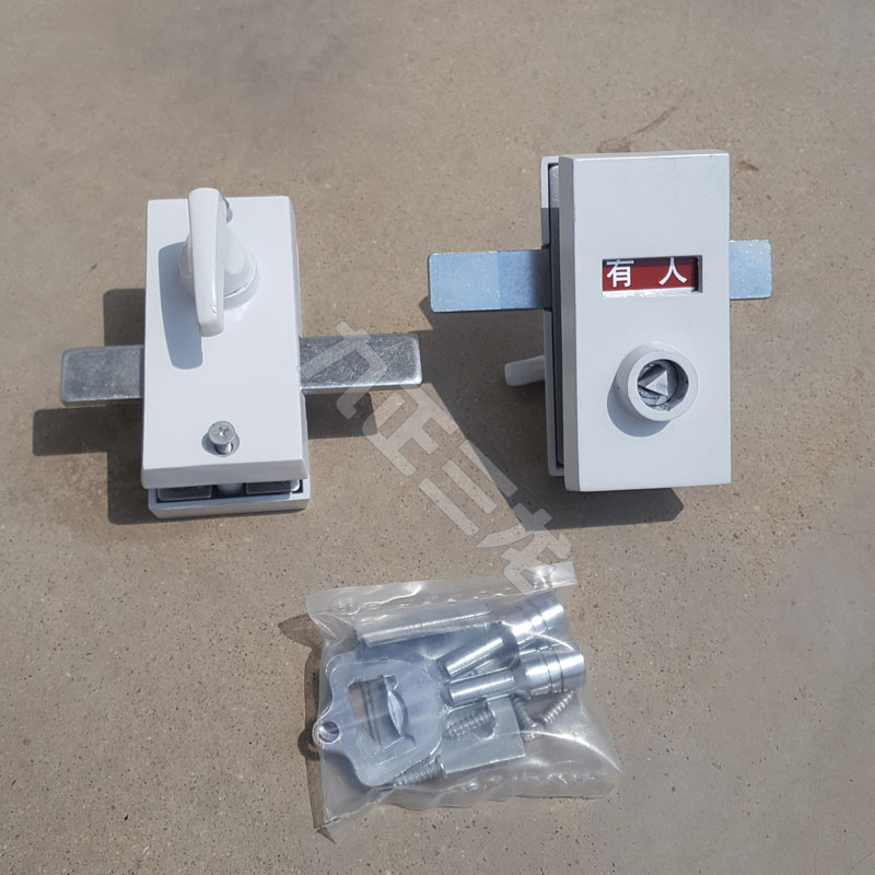 厕所洗手间有人无人锁 列车化妆室标识锁 小型红绿移动公厕直供款