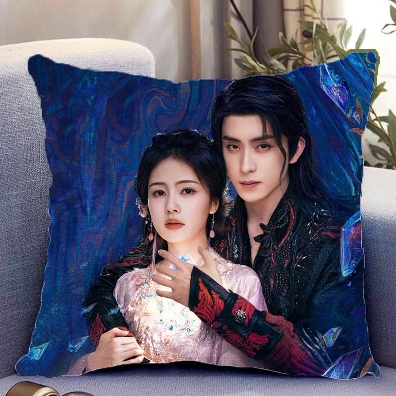 白月梵星周边双面抱枕白鹿敖瑞鹏照片带枕芯靠枕靠垫枕头礼物定制