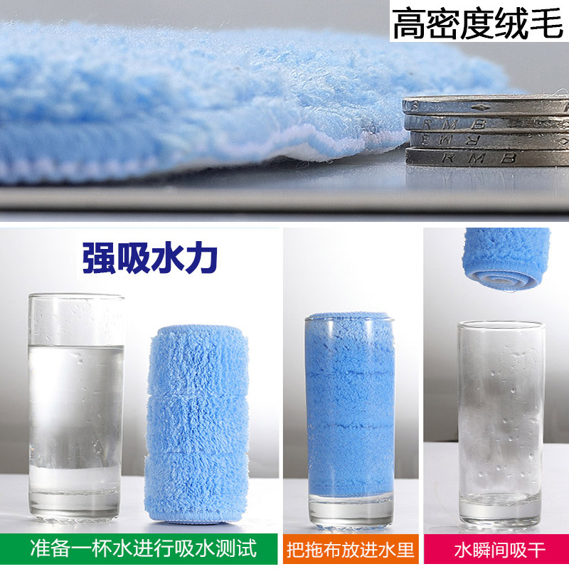 平板拖把替换布粘贴式地拖布懒人通用布头配件家用吸水墩布拖地布