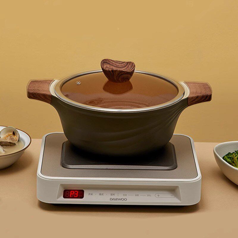 大宇多功能料理锅家用可分离电火锅韩国烤肉烧烤炉蒸煮网红一体锅