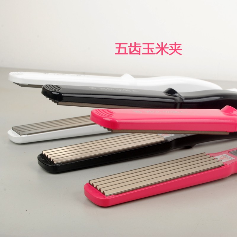 影楼电夹板玉米烫垫发根波浪蓬松玉米须直发器窄版直卷理发店专用