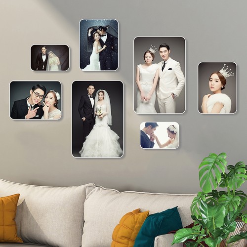 简约照片墙装饰客厅卧室餐厅创意组合沙发婚纱照相框挂墙相片定制