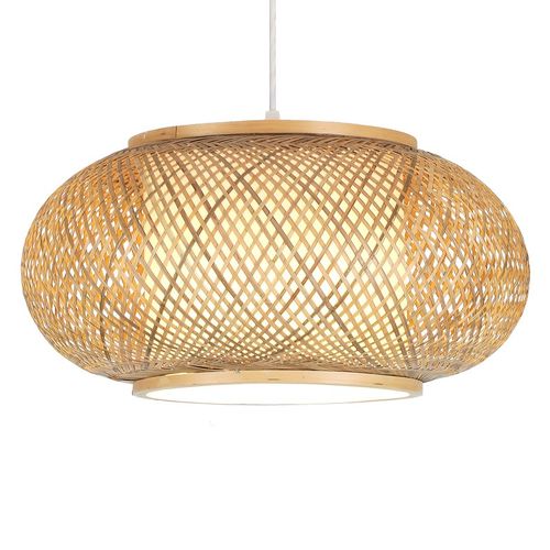 简约竹编吊灯民宿创意灯笼火锅店餐厅茶室禅意竹艺店商用日式灯具