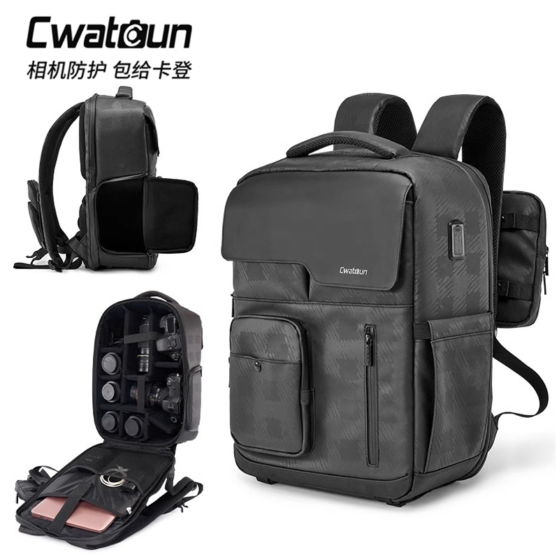 专业双肩相机背包防水防震大容量