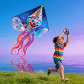 潍坊风筝新款 小丑风筝卡通章鱼八爪鱼儿童外贸海洋动物风筝批发厂