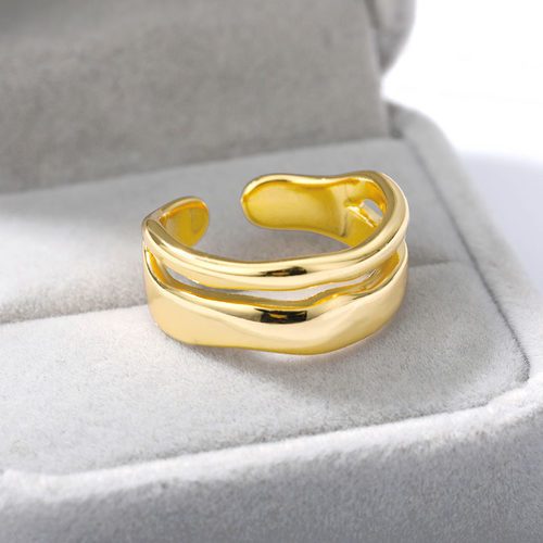 极速Hip Hop Rockm Metal Geometry Round Rings Punk For Men