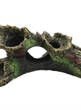 极速Aquarium Fish Tank Decor Fishes Hole Box PHouse Simulati