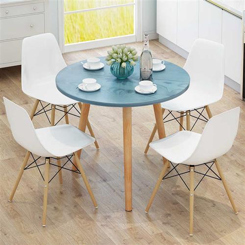 极速北欧d吃饭桌子家用实木腿桌小户型轻奢饭桌