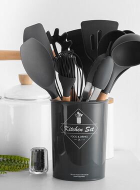 新品9/10/12PCS Silicone Cooking Utensils LSet  Spatula Shove