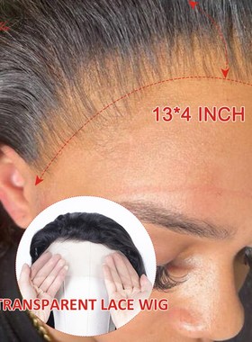 极速Human Hair Wigs 13x4t Transparent Lace Straight Wig PreP