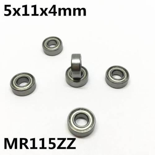 新品10Pcs MR115ZZm MR115-2RS 5x11x4 mm Deep Groove Ball Bear