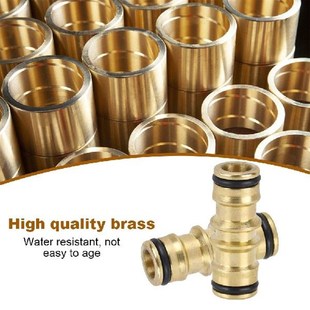 极速4pcs Gold Doluble Male Replacement Irrigation Home Solid