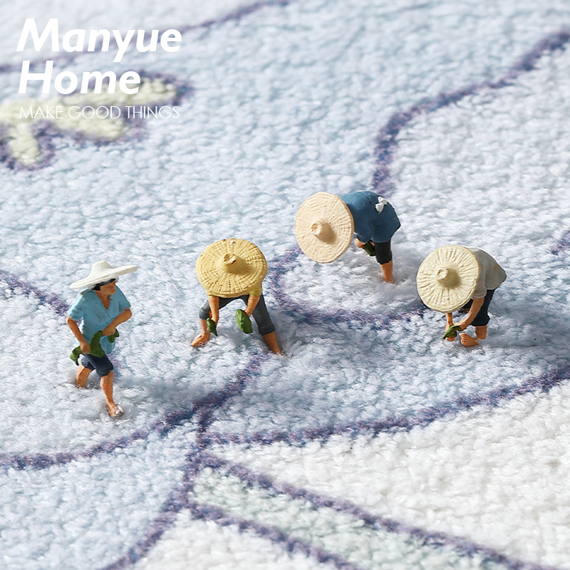 极速蔓越家 卧室地毯o床边垫长条坐垫家用儿童房间羊羔绒地垫可睡