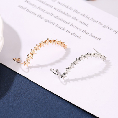 极速Modyle New Fashion Sliver GDold Color Star Shape Long