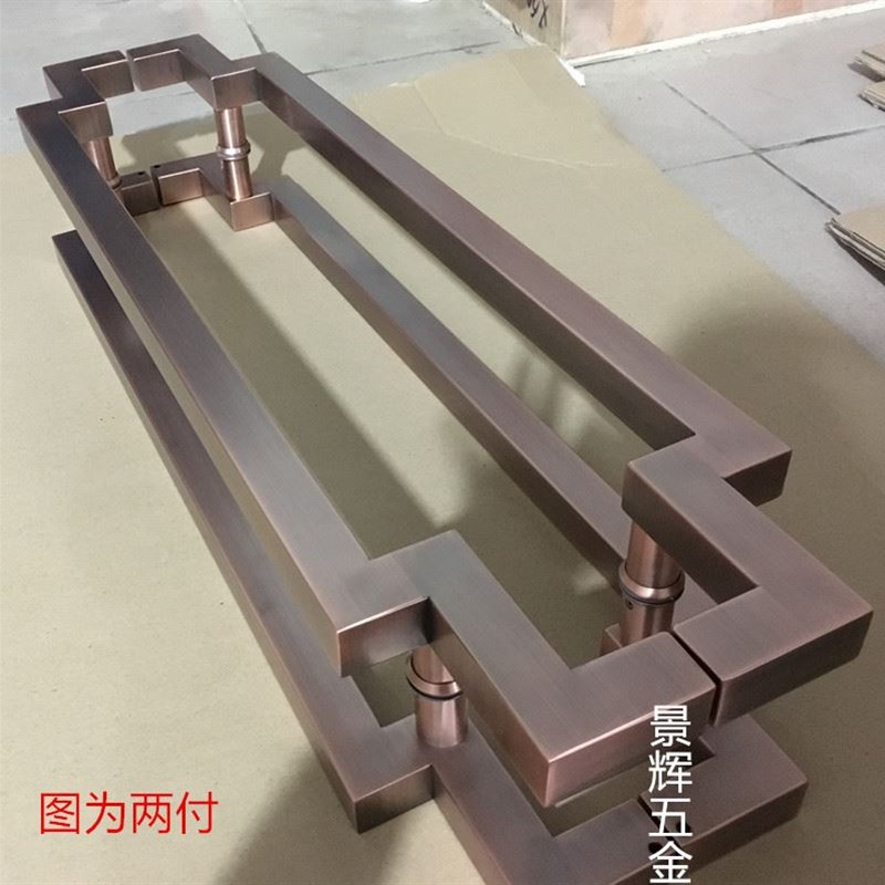 极速中式 大门把手 方管拉手 不锈B钢 玻璃门拉手 木门把手 现代