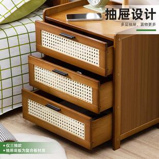 床头柜简约现代卧室小型床边柜迷你床尾收纳柜家用新款 储物置物架