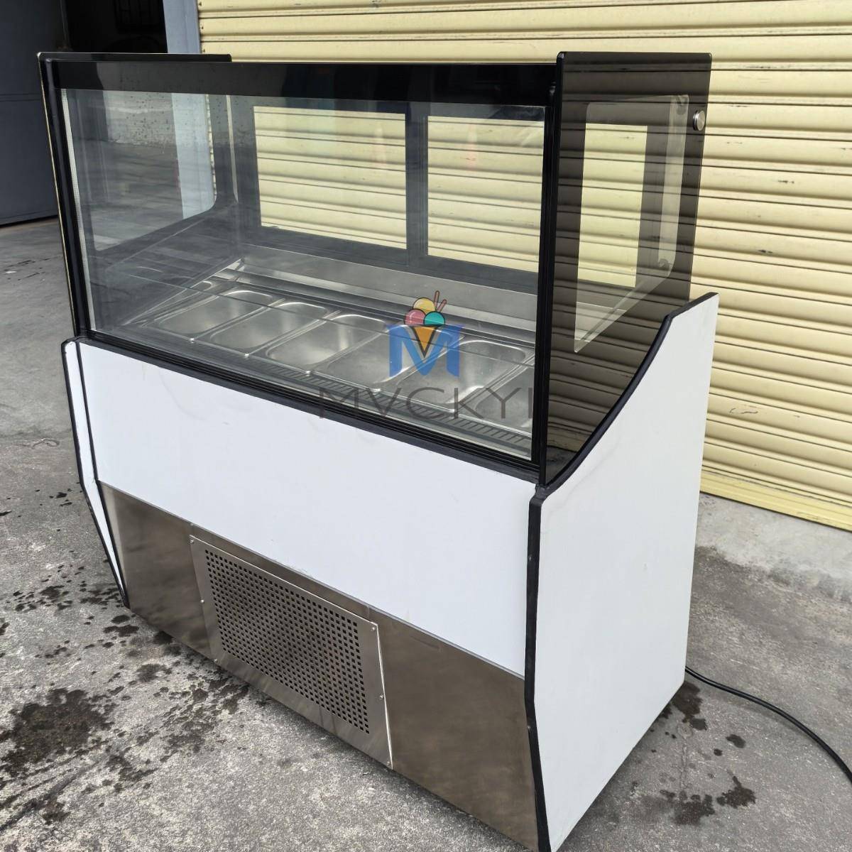 1/412盘冰淇淋店设备商用冰激凌冷藏展示柜Gelato展示柜