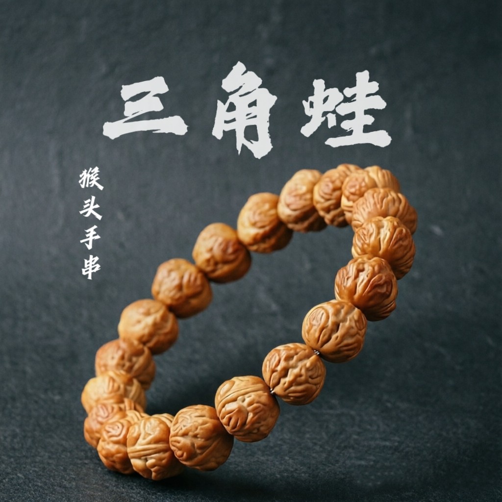 山中玉猴头手工单圈精雕文玩灵珠手串盘玩念珠核桃新款男女手持