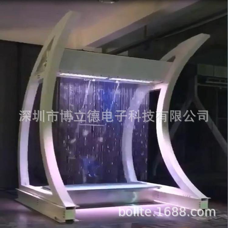 网红秋千喷泉流水字幕图文水帘制作安装工厂