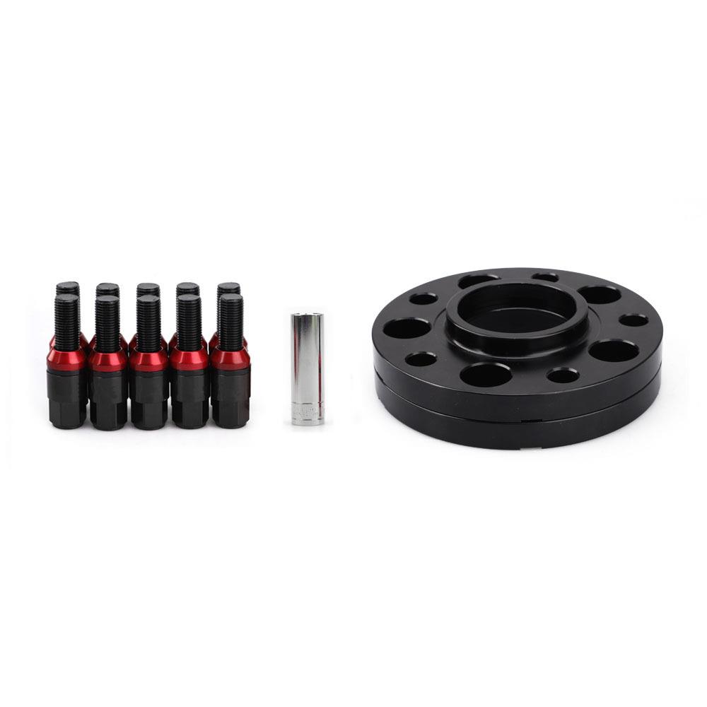 汽车改装适用宝马轮毂法兰盘5*12015mm/20mmM14*1.25螺栓螺母1套