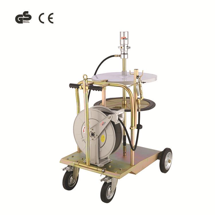 德迈克直销外贸出口可移动黄油脂加注套装气动黄油枪带卷管器