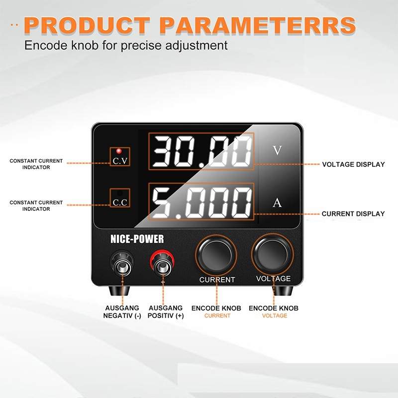 快取SPS-F305可调直流稳压电源迷你款稳压电源 30V5A稳压器外