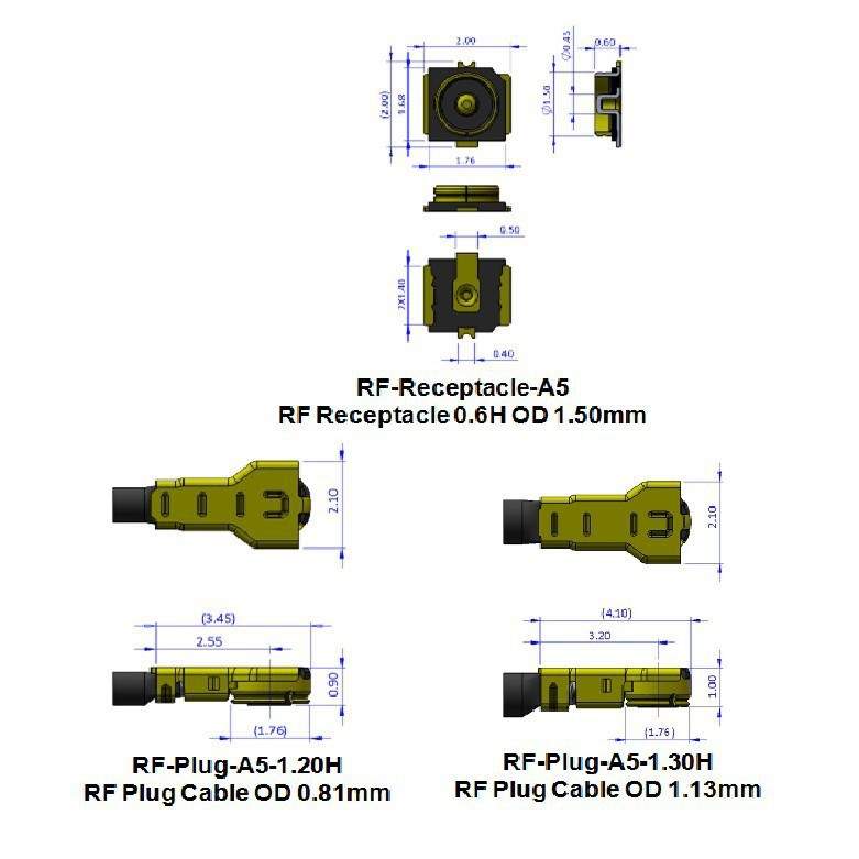 RF-Receptacle-A5  RF Receptacle 0.6H OD 1.50mm