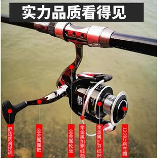 全金属渔线轮海杆绕线轮海竿轮子车盘摇机纺车轮钓鱼轮远投路亚轮