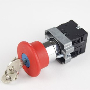 XB2BS142C带钥匙紧急停止按钮急停按钮开关1NO 22MM 1NC