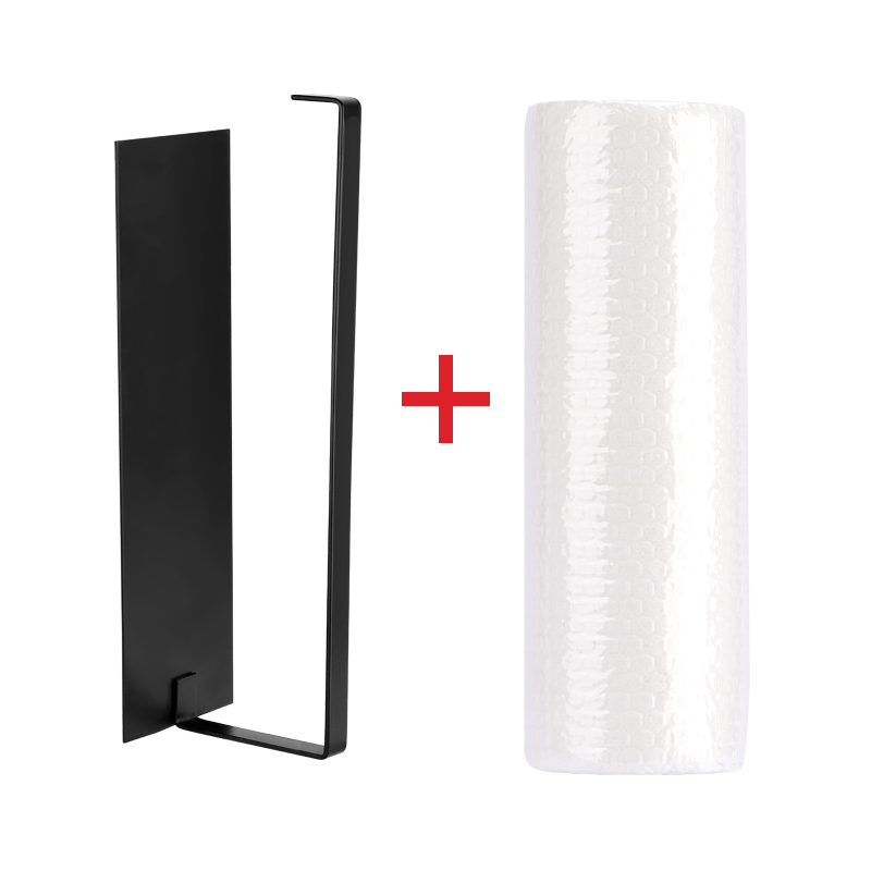 厨房纸巾架免打孔橱柜卷纸架置物架厨房用纸巾保鲜膜抹布收纳挂架