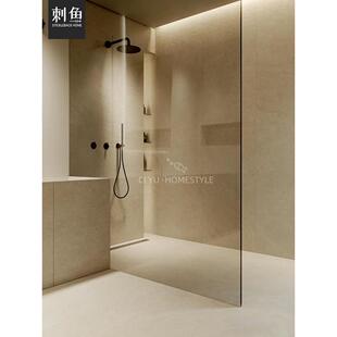 现代简单的泥石浴室瓷砖600X1200古董墙和地砖客人餐厅防滑750X15