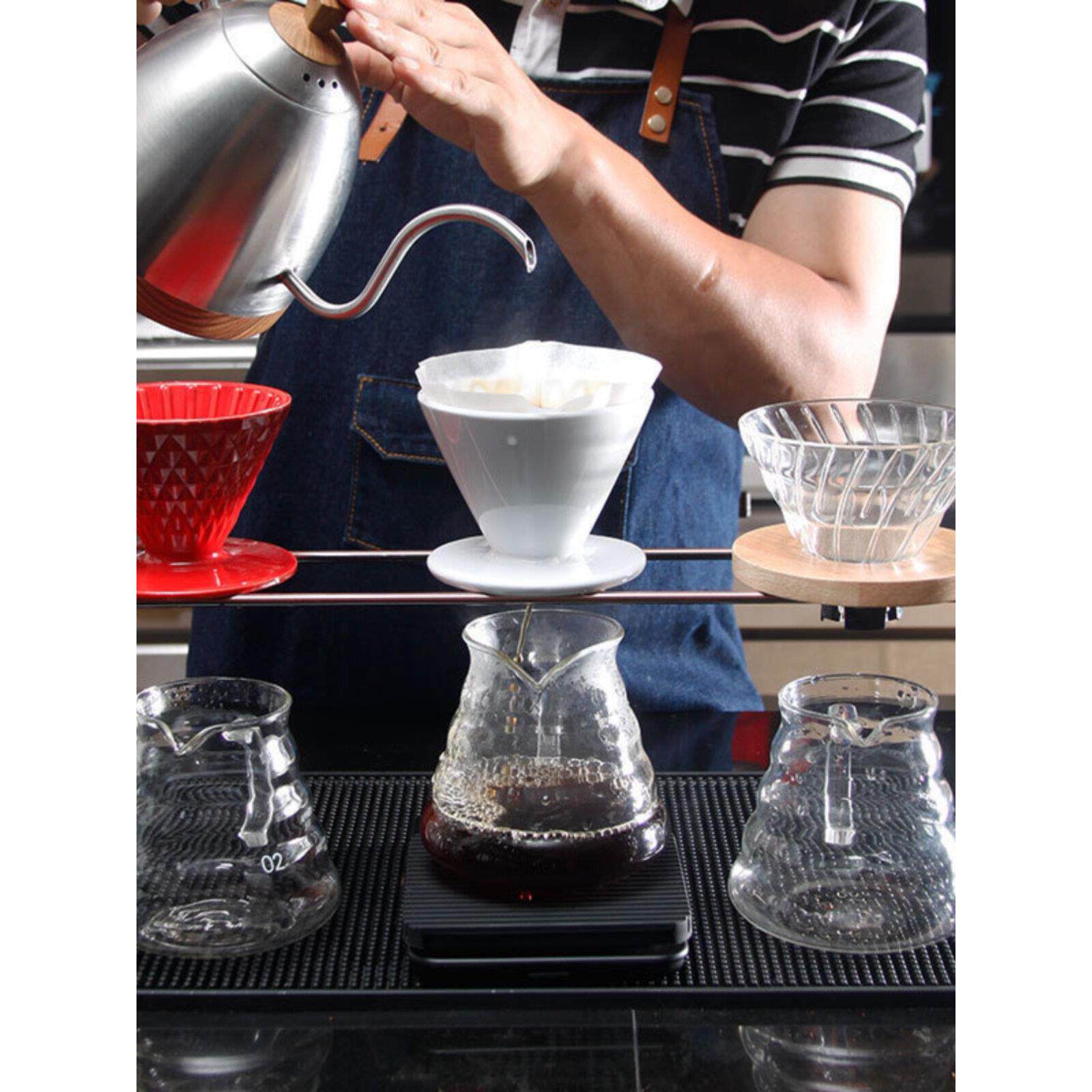 手冲架 滤杯支架 手冲咖啡套装 咖啡配套器具杯架双孔/三孔滤杯架