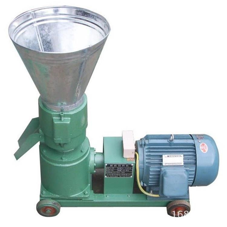 济南草动物饲料颗粒机秸秆稻壳饲料颗粒机家用禽类饲料颗粒机