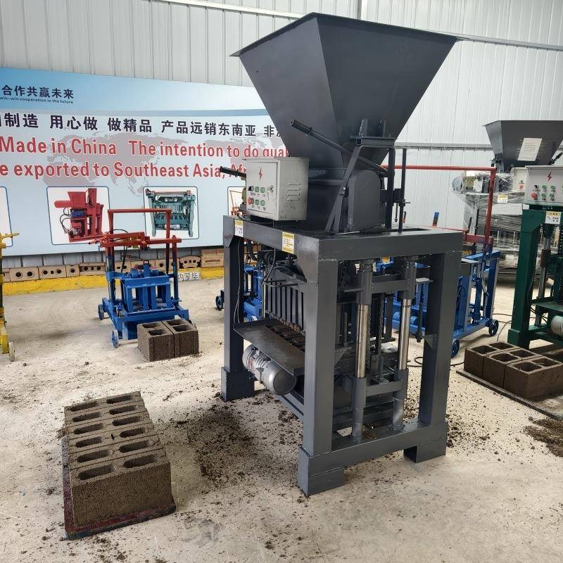 工业废渣液压透水砖制砖机彩色面料路面砖机混凝土切块成型砖机