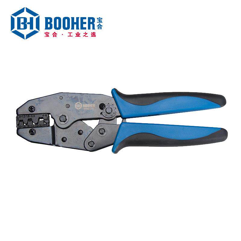 宝合Booher0402313连续裸端子压接钳0.5-6mm2压接钳200mm压线钳