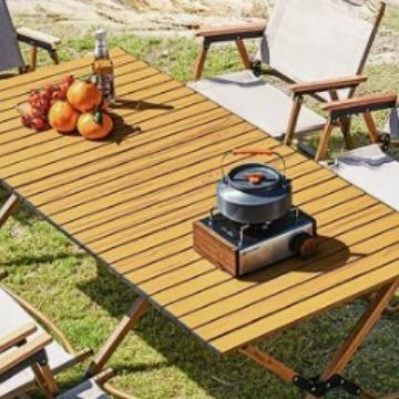 便携式户外折叠桌铝合金蛋卷桌露营桌子野餐桌椅套装野营用品装备