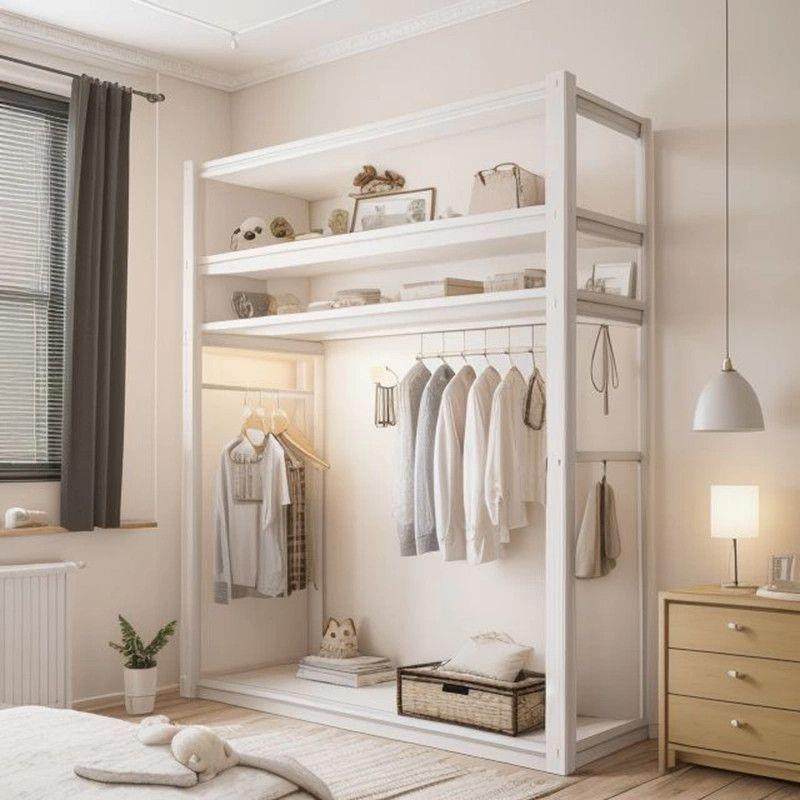 衣柜货架简易衣架组装卧室衣帽间收纳架子落地多层步入式角钢衣架,纺织面料/辅料/配套,纺织机械配件,淘宝优惠券,粉丝福利购,淘宝优惠卷