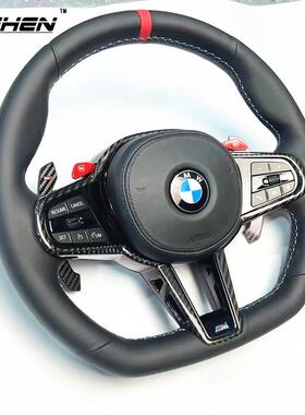 适用宝马老款F盘F10F20F30F15F16F02改装CSM4款碳纤维方向盘